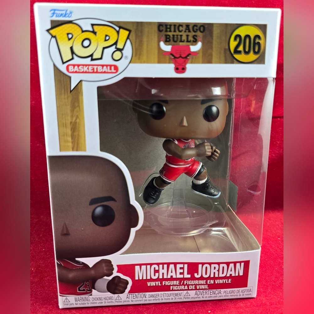 Michael Jordan funko # 206 (nib) With Pop Protector - Picture 2 of 7